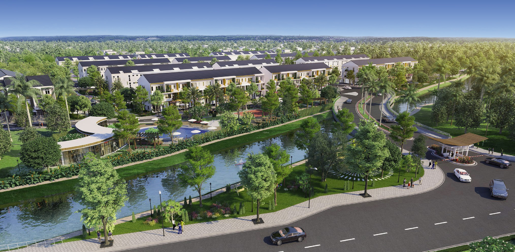 Toàn cảnh khu vực ven sông River Park