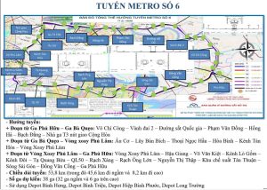 Sơ đồ tuyến Metro số 6 TP.HCM