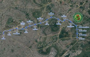 Bản đồ hướng tuyến giai đoạn 1 Metro số 6 TP.HCM