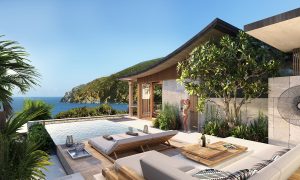 Không gian nghỉ dưỡng ngoài trời view biển