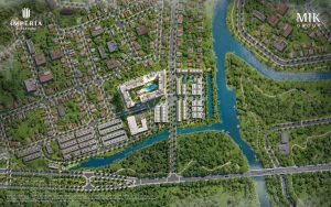 Phối cảnh tổng thể Imperia Sensa Park nhìn từ trên cao góc khác